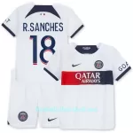 Günstige Paris Saint-Germain R.Sanches 18 Kindertrikot Auswärts 2023/24 Kurzarm