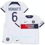 Günstige Paris Saint-Germain Verratti 6 Kindertrikot Auswärts 2023/24 Kurzarm