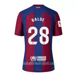 Günstige FC Barcelona Balde 28 Herrentrikot Heim 2023/24 Kurzarm Günstige FC Barcelona Balde 28 Herrentrikot Heim 2023/24 Kurzarm