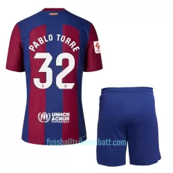 Günstige FC Barcelona Pablo Torre 32 Kindertrikot Heim 2023/24 Kurzarm Günstige FC Barcelona Pablo Torre 32 Kindertrikot Heim 2023/24 Kurzarm