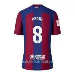 Günstige FC Barcelona Pedri 8 Kindertrikot Heim 2023/24 Kurzarm