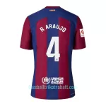 Günstige FC Barcelona R. Araujo 4 Herrentrikot Heim 2023/24 Kurzarm