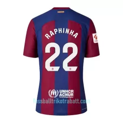 Günstige FC Barcelona Raphinha 22 Kindertrikot Heim 2023/24 Kurzarm
