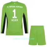 Günstige FC Bayern München Manuel Neuer 1 Torwart Kindertrikot Auswärts 2023/24 Langarm