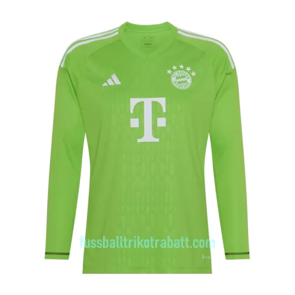 Günstige FC Bayern München Manuel Neuer 1 Torwart Kindertrikot Auswärts 2023/24 Langarm