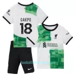 Günstige Liverpool Gakpo 18 Kindertrikot Auswärts 2023/24 Kurzarm