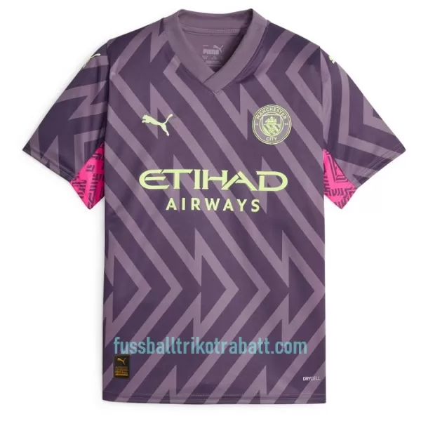 Günstige Manchester City Champions of Europe Torwart Herrentrikot Auswärts 2023/24 Kurzarm