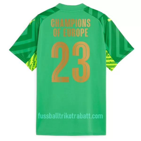 Günstige Manchester City Champions of Europe Torwart Herrentrikot Heim 2023/24 Kurzarm