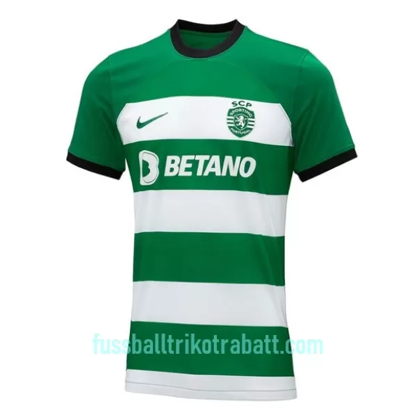 Günstige Sporting Lissabon Kindertrikot Heim 2023/24 Kurzarm