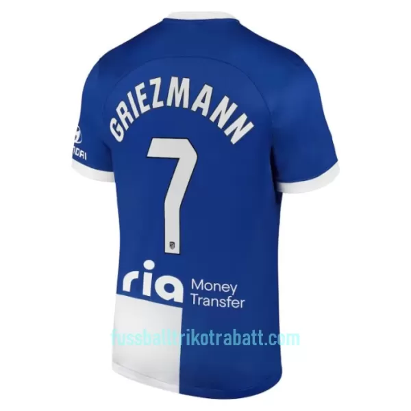 Günstige Atlético Madrid Griezmann 7 Kindertrikot Auswärts 2023/24 Kurzarm