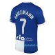 Günstige Atlético Madrid Griezmann 7 Kindertrikot Auswärts 2023/24 Kurzarm