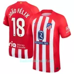 Günstige Atlético Madrid Joao Felix 18 Herrentrikot Heim 2023/24 Kurzarm