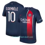 Günstige Paris Saint-Germain Dembele 10 Herrentrikot Heim 2023/24 Kurzarm