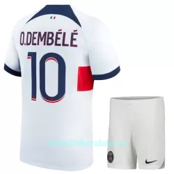 Günstige Paris Saint-Germain Dembele 10 Kindertrikot Auswärts 2023/24 Kurzarm Günstige Paris Saint-Germain Dembele 10 Kindertrikot Auswärts 2023/24 Kurzarm