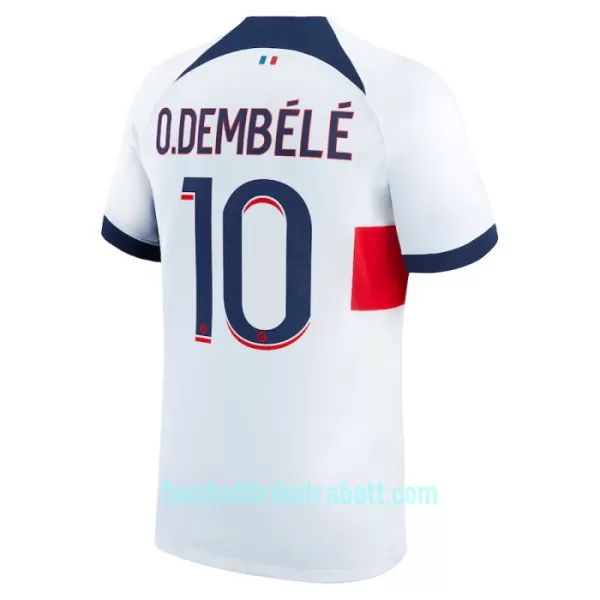 Günstige Paris Saint-Germain Dembele 10 Kindertrikot Auswärts 2023/24 Kurzarm