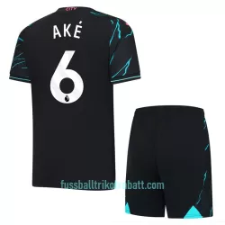 Günstige Manchester City Ake 6 Kindertrikot Ausweich 2023/24 Kurzarm Günstige Manchester City Ake 6 Kindertrikot Ausweich 2023/24 Kurzarm