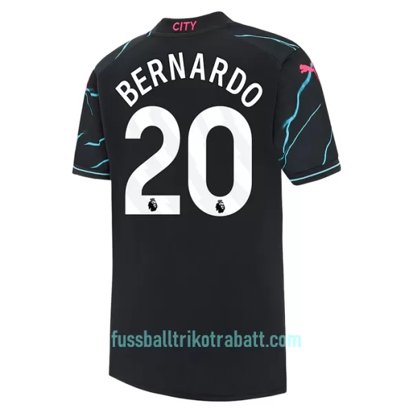 Günstige Manchester City Bernardo 20 Kindertrikot Ausweich 2023/24 Kurzarm