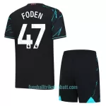 Günstige Manchester City Foden 47 Kindertrikot Ausweich 2023/24 Kurzarm