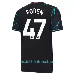 Günstige Manchester City Foden 47 Kindertrikot Ausweich 2023/24 Kurzarm