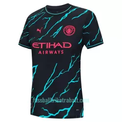 Günstige Manchester City Haaland 9 Damentrikot Ausweich 2023/24 Kurzarm