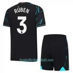 Günstige Manchester City Ruben 3 Kindertrikot Ausweich 2023/24 Kurzarm Günstige Manchester City Ruben 3 Kindertrikot Ausweich 2023/24 Kurzarm
