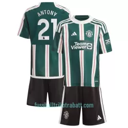 Günstige Manchester United Antony 21 Kindertrikot Auswärts 2023/24 Kurzarm