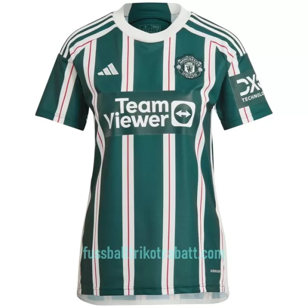 Günstige Manchester United Bruno Fernandes 8 Damentrikot Auswärts 2023/24 Kurzarm