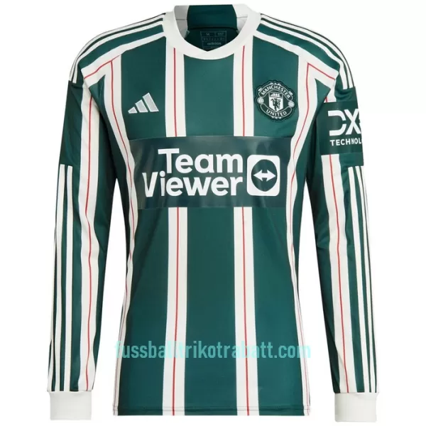 Günstige Manchester United Herrentrikot Auswärts 2023/24 Langarm