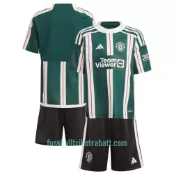Günstige Manchester United Kindertrikot Auswärts 2023/24 Kurzarm