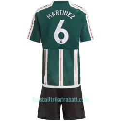 Günstige Manchester United Martinez 6 Kindertrikot Auswärts 2023/24 Kurzarm