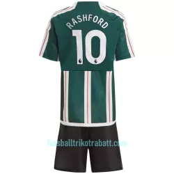 Günstige Manchester United Rashford 10 Kindertrikot Auswärts 2023/24 Kurzarm