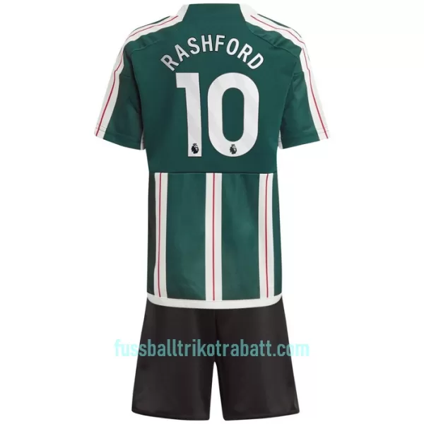 Günstige Manchester United Rashford 10 Kindertrikot Auswärts 2023/24 Kurzarm