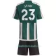 Günstige Manchester United Shaw 23 Kindertrikot Auswärts 2023/24 Kurzarm