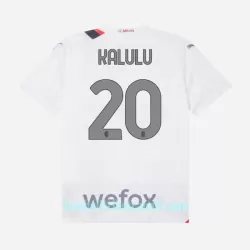 Günstige AC Mailand Kalulu 20 Kindertrikot Auswärts 2023/24 Kurzarm
