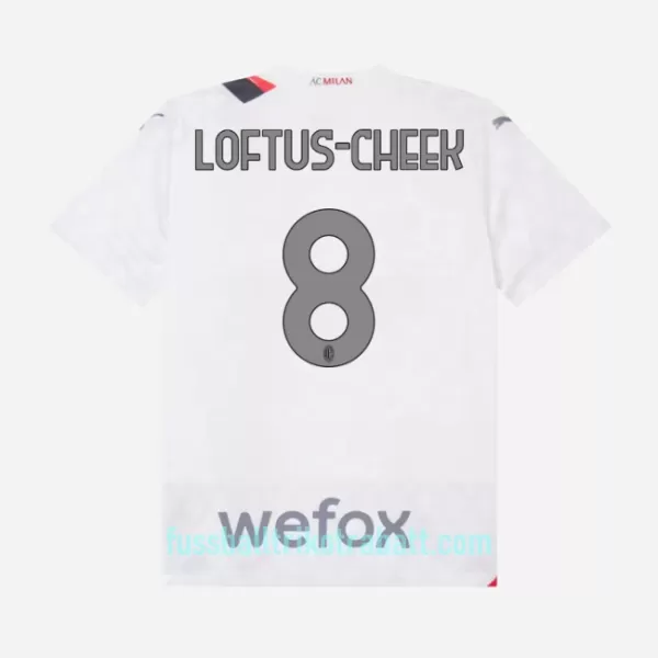 Günstige AC Mailand Loftus-Cheek 8 Kindertrikot Auswärts 2023/24 Kurzarm