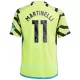 Günstige Arsenal Martinelli 11 Kindertrikot Auswärts 2023/24 Kurzarm