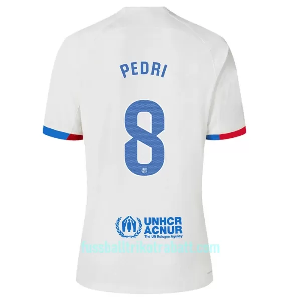 Günstige FC Barcelona Pedri 8 Kindertrikot Auswärts 2023/24 Kurzarm