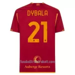 Günstige AS Rom Dybala 21 Herrentrikot Heim 2023/24 Kurzarm