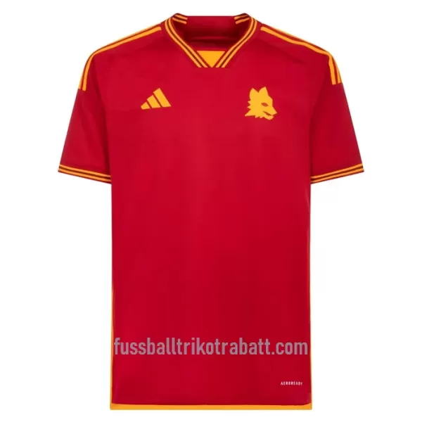 Günstige AS Rom Dybala 21 Herrentrikot Heim 2023/24 Kurzarm