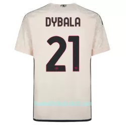 Günstige AS Rom Dybala 21 Kindertrikot Auswärts 2023/24 Kurzarm