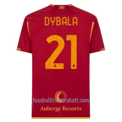 Günstige AS Rom Dybala 21 Kindertrikot Heim 2023/24 Kurzarm