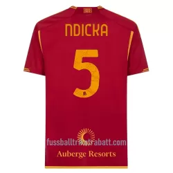 Günstige AS Rom Ndicka 5 Herrentrikot Heim 2023/24 Kurzarm Günstige AS Rom Ndicka 5 Herrentrikot Heim 2023/24 Kurzarm