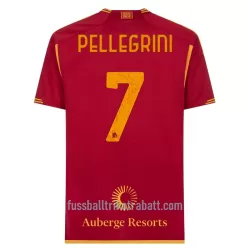 Günstige AS Rom Pellegrini 7 Herrentrikot Heim 2023/24 Kurzarm Günstige AS Rom Pellegrini 7 Herrentrikot Heim 2023/24 Kurzarm