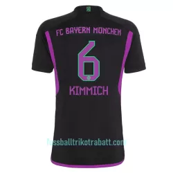 Günstige FC Bayern München Kimmich 6 Kindertrikot Auswärts 2023/24 Kurzarm