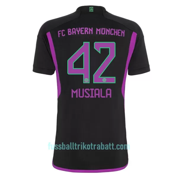 Günstige FC Bayern München Musiala 42 Kindertrikot Auswärts 2023/24 Kurzarm