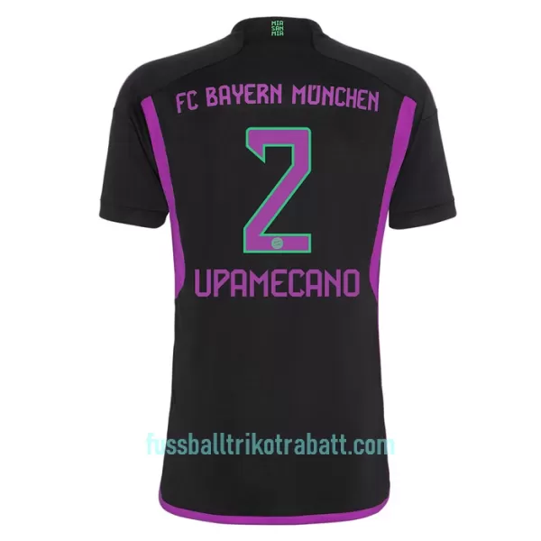 Günstige FC Bayern München Upamecano 2 Kindertrikot Auswärts 2023/24 Kurzarm