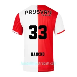 Günstige Feyenoord Hancko 33 Herrentrikot Heim 2023/24 Kurzarm Günstige Feyenoord Hancko 33 Herrentrikot Heim 2023/24 Kurzarm