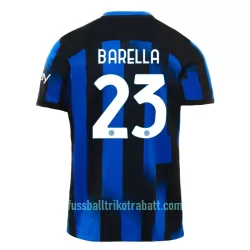 Günstige Inter Mailand Barella 23 Herrentrikot Heim 2023/24 Kurzarm Günstige Inter Mailand Barella 23 Herrentrikot Heim 2023/24 Kurzarm