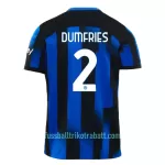 Günstige Inter Mailand Dumfries 2 Herrentrikot Heim 2023/24 Kurzarm