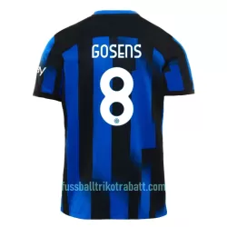 Günstige Inter Mailand Gosens 8 Herrentrikot Heim 2023/24 Kurzarm Günstige Inter Mailand Gosens 8 Herrentrikot Heim 2023/24 Kurzarm